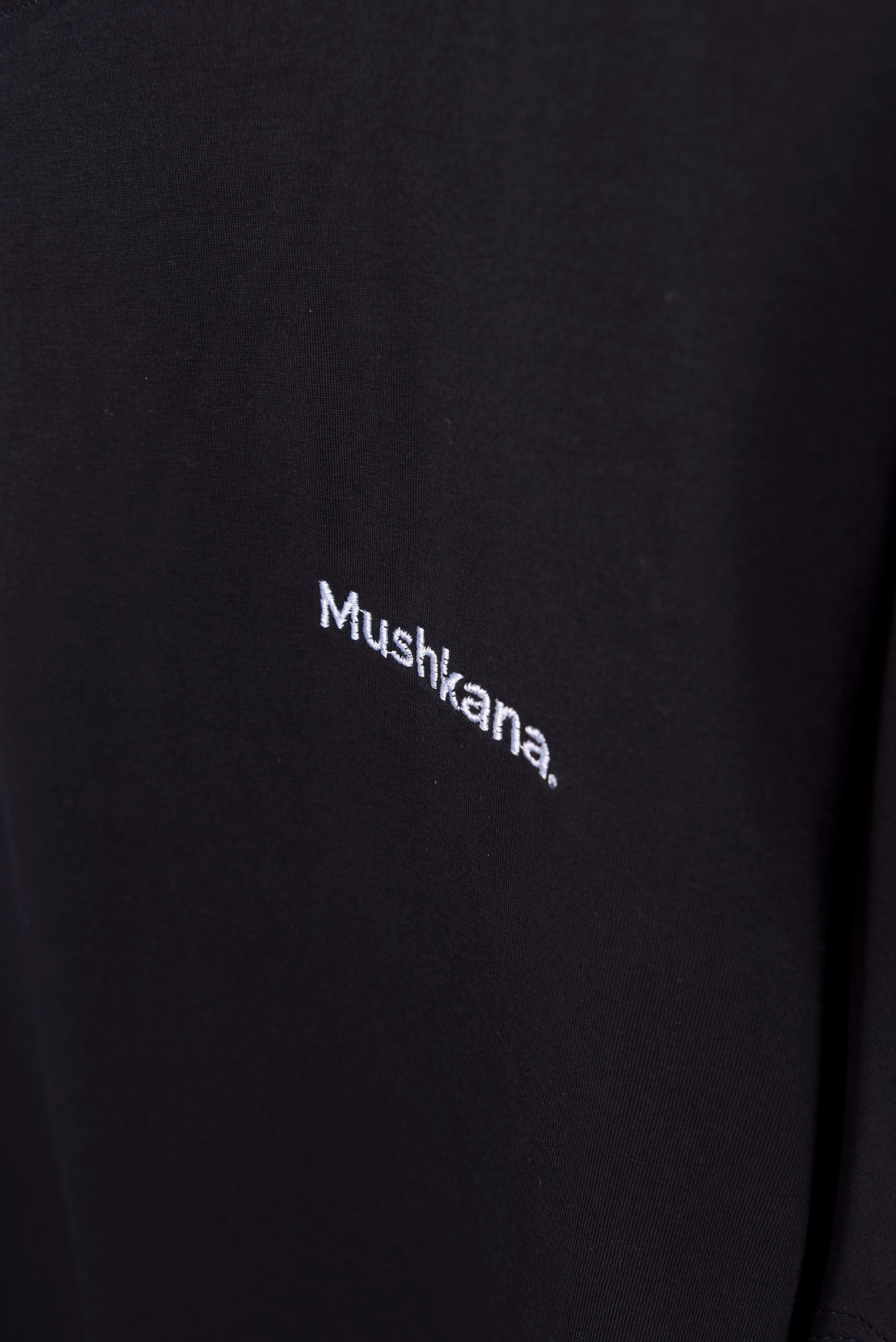 Remera Simplicity Mushkana Calssic Fit Black Solid aa