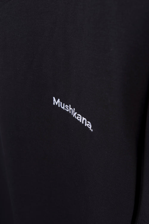 Remera Simplicity Mushkana Calssic Fit Black Solid aa