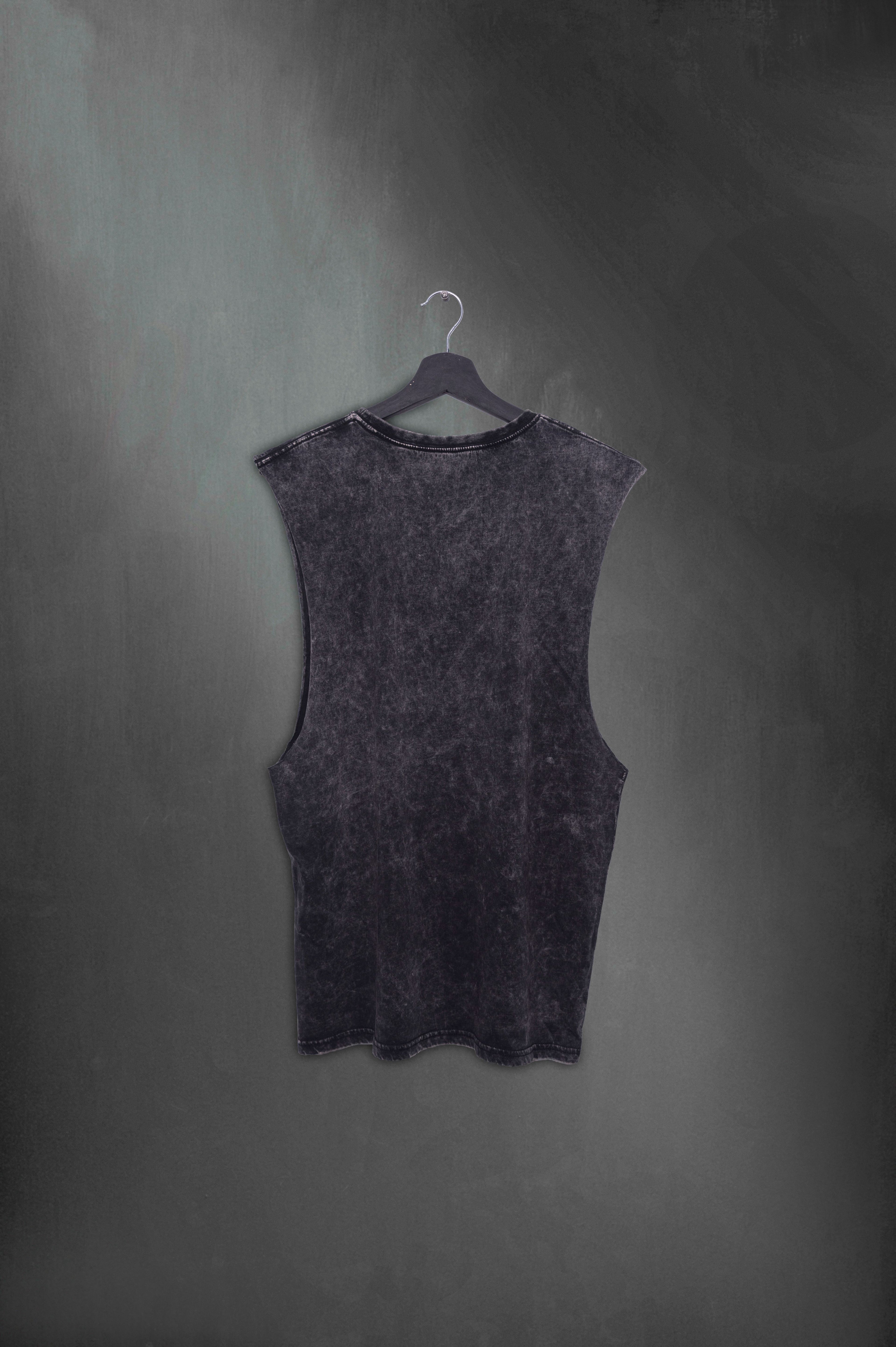 Musculosa Minimal Black Washed aa