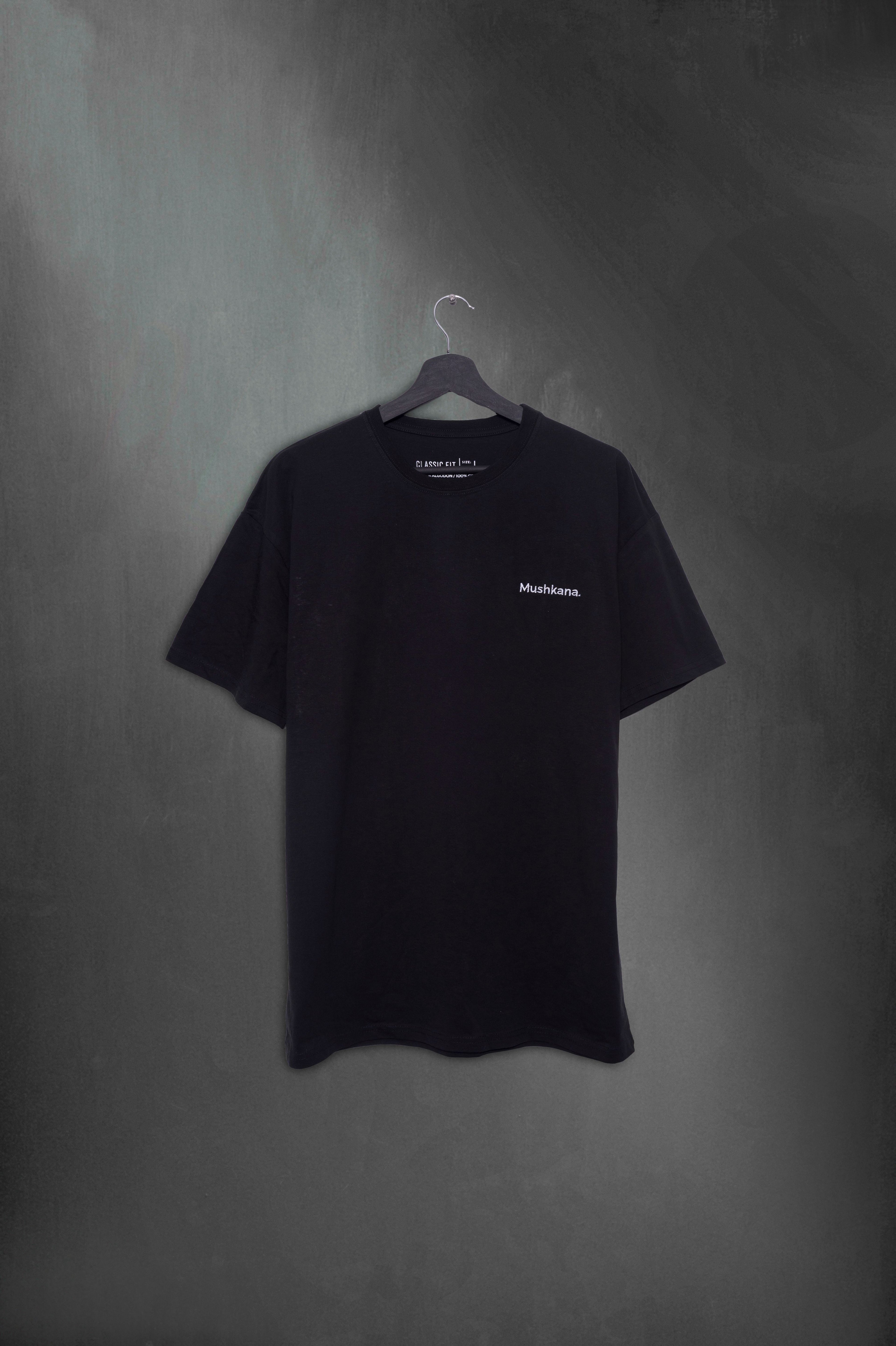 Remera Simplicity Mushkana Calssic Fit Black Solid aa