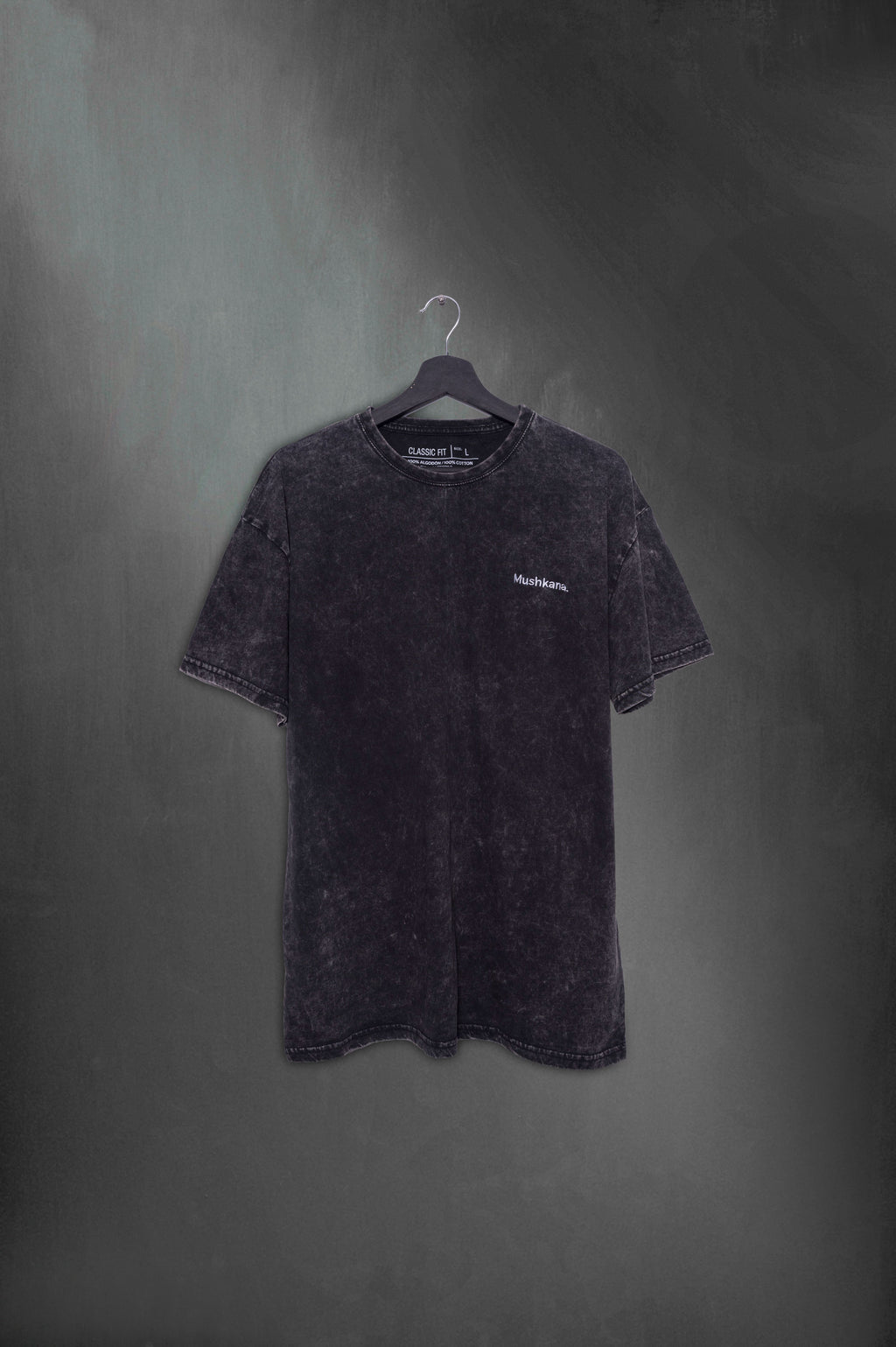 Remera Simplicity Mushkana Classic Fit Black washed aa