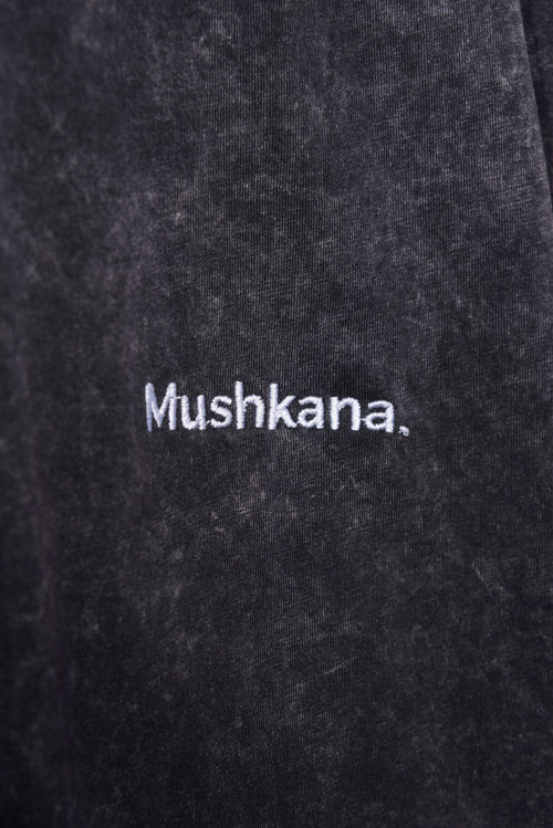 Remera Simplicity Mushkana Classic Fit Black washed aa