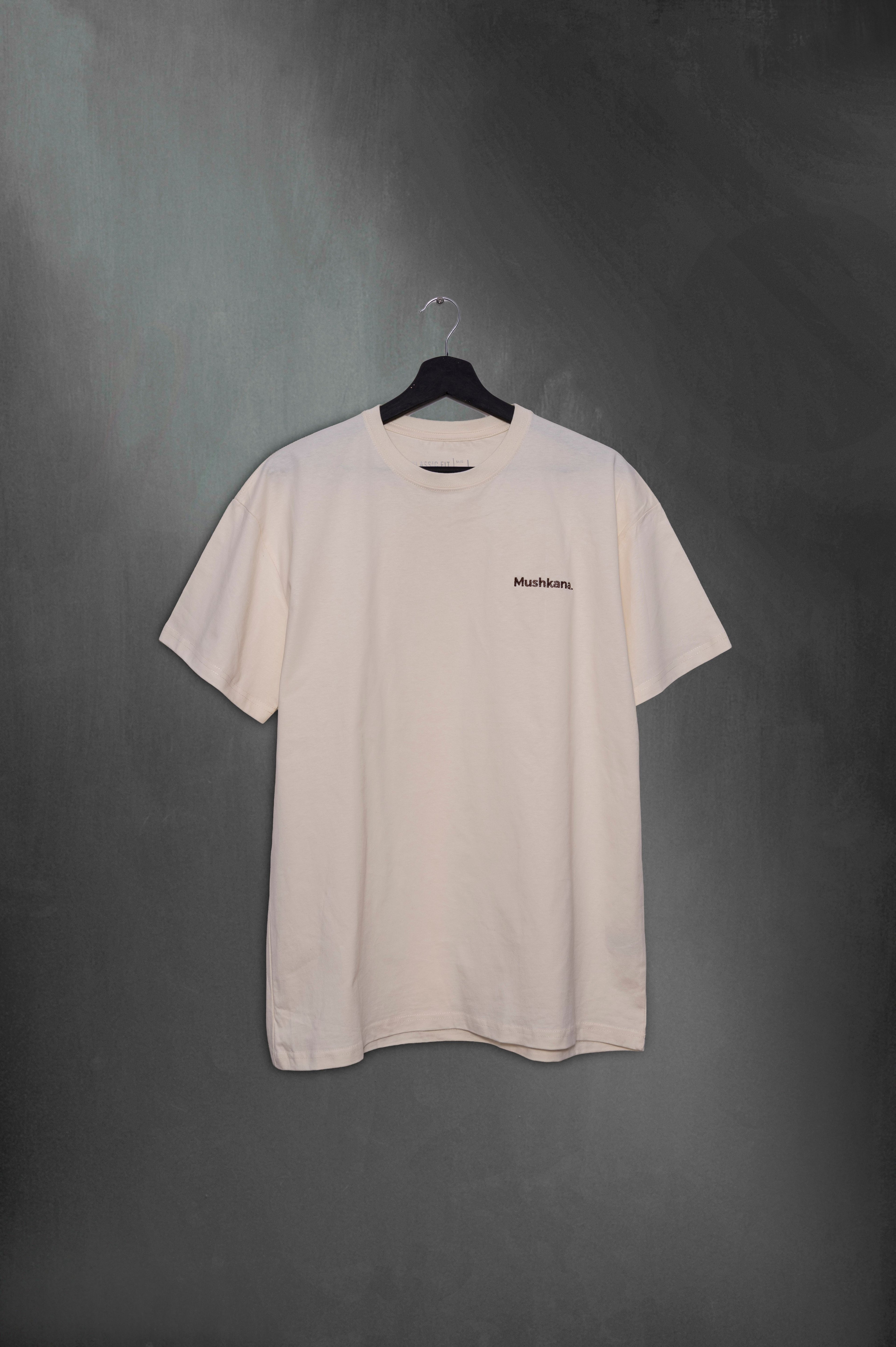 Remera Vainilla Over Mushkana minimal aa