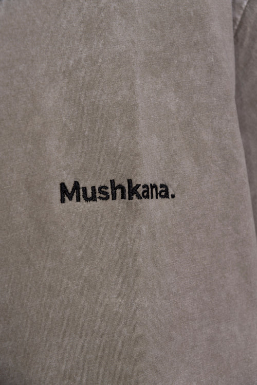 Remera Classic Fit Mushkana Grey
