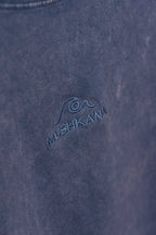 Remera Over Azul Washed Mushkana aa