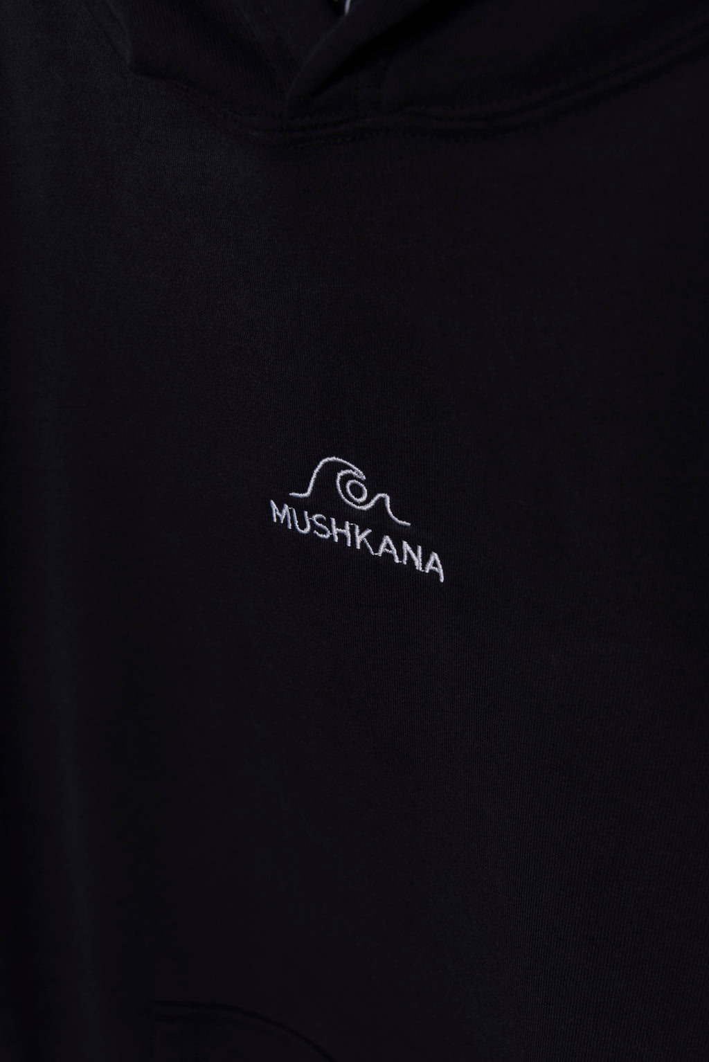 Hoodie Black Washed Mushkana aa