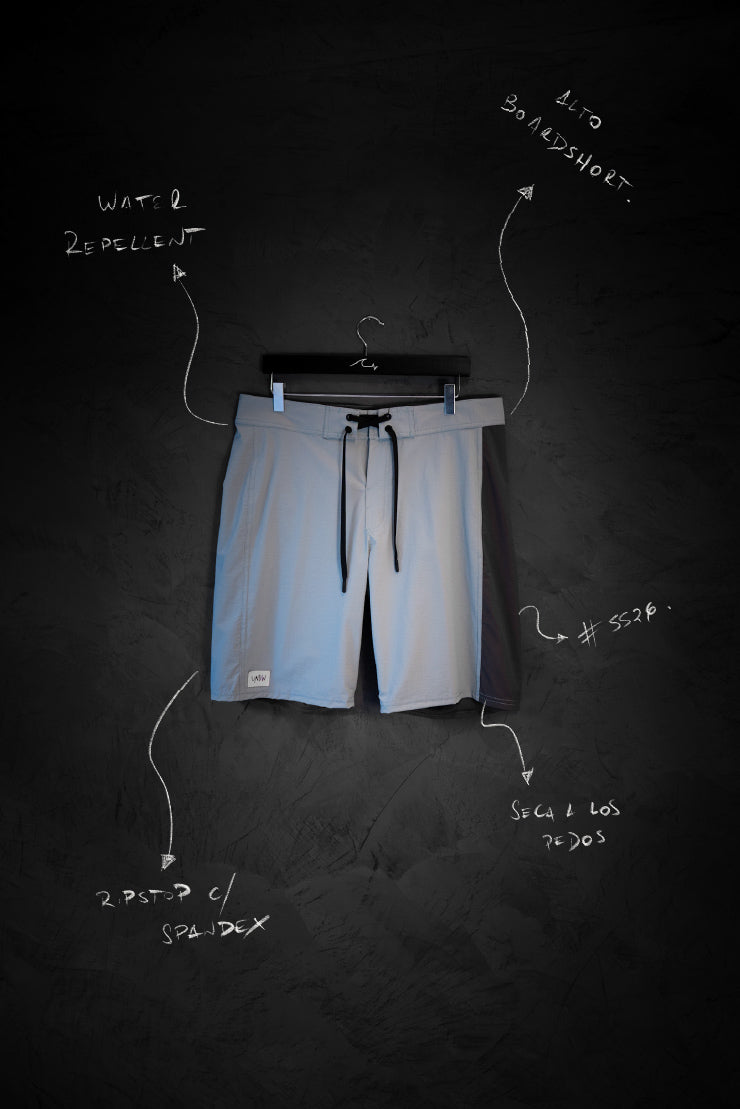 Boardshort Nami Celeste y Gris MM