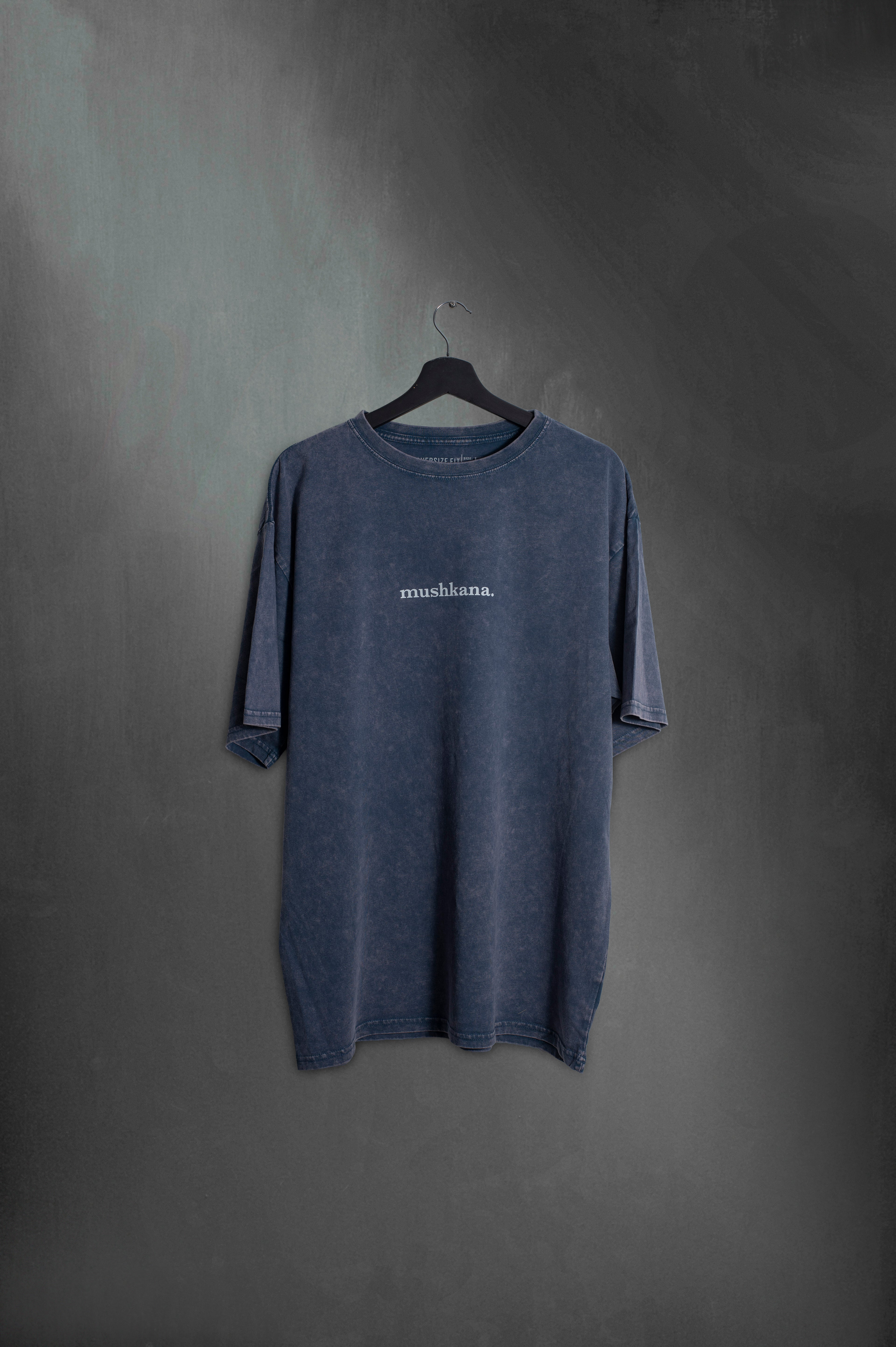 Remera Garra Charrúa Azul Lavado Oversize