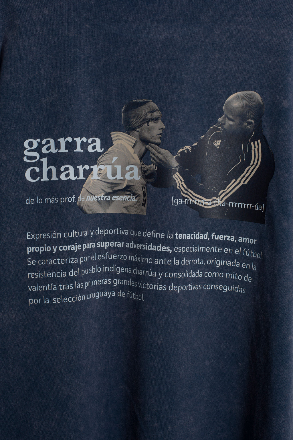 Remera Garra Charrúa Azul Lavado Oversize
