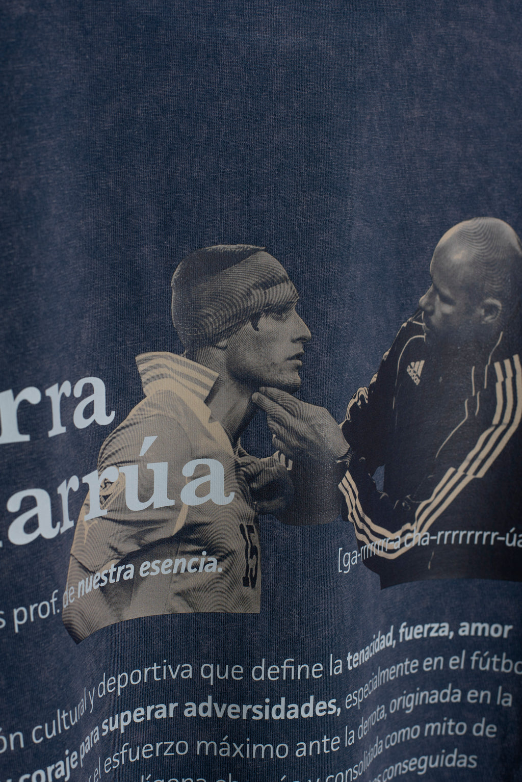 Remera Garra Charrúa Azul Lavado Oversize