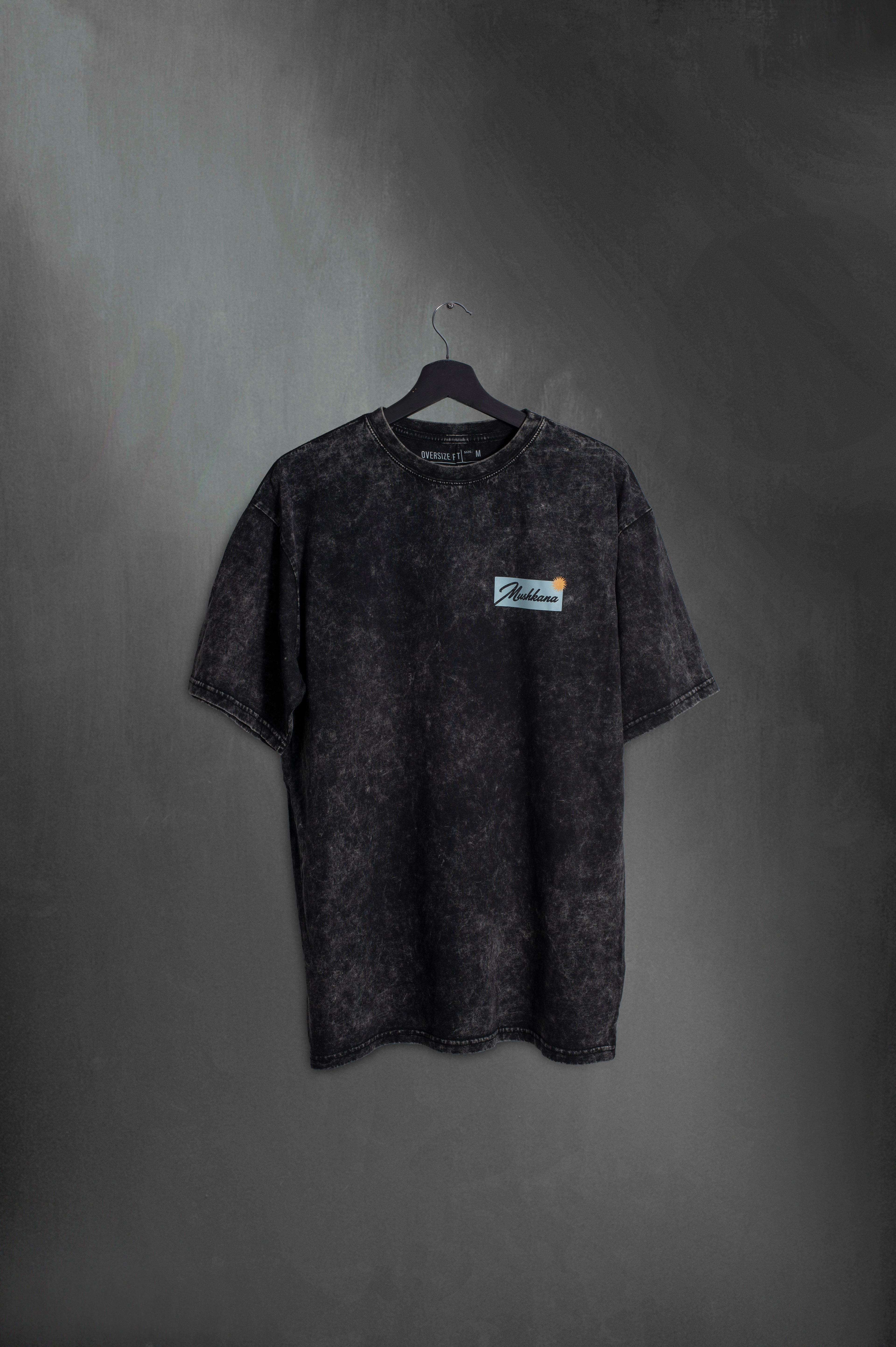 Remera Oversize Negra Lavada – Los de Afuera Son de Palo