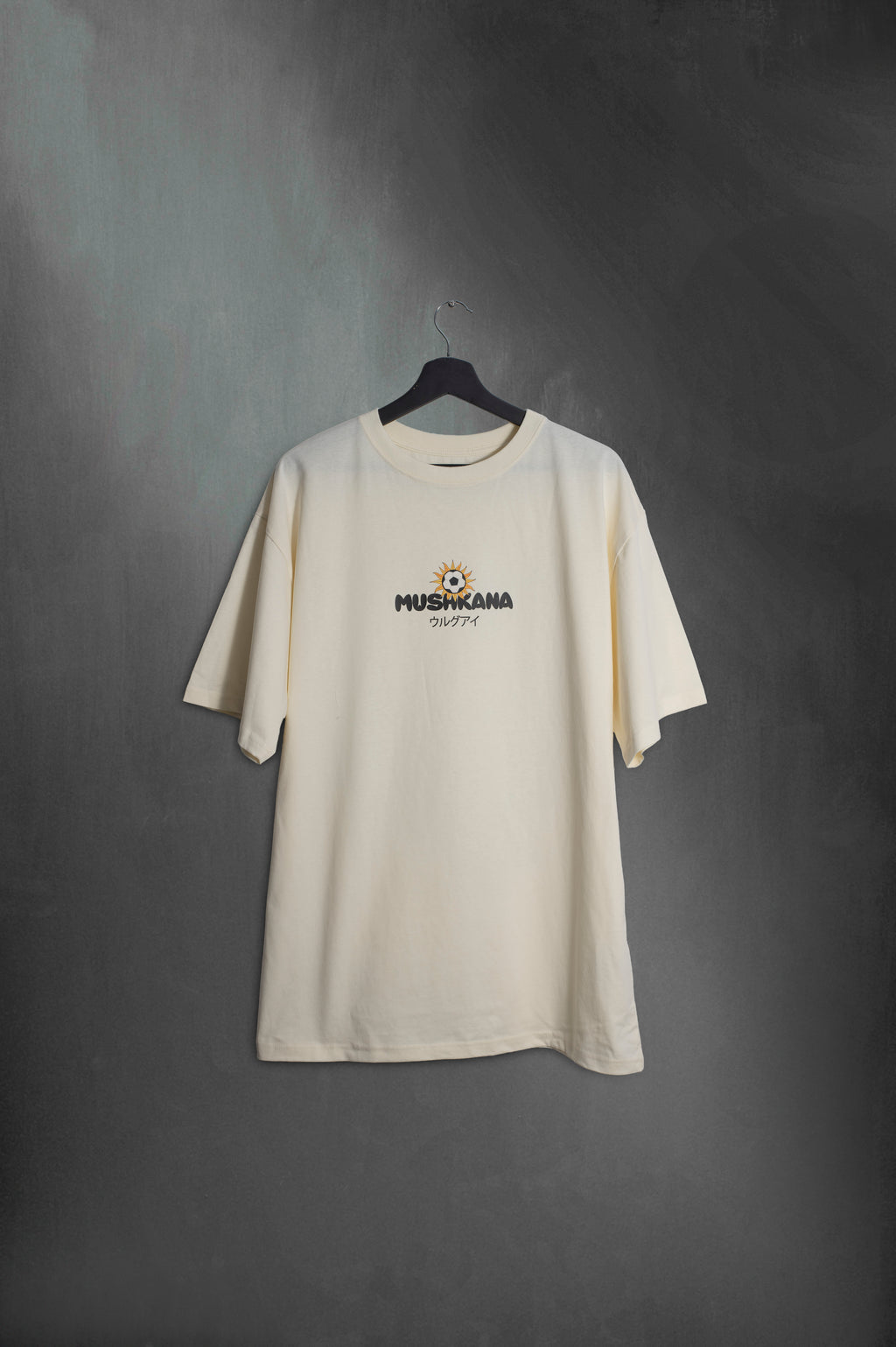 Remera Mundialito Oversized Vainilla