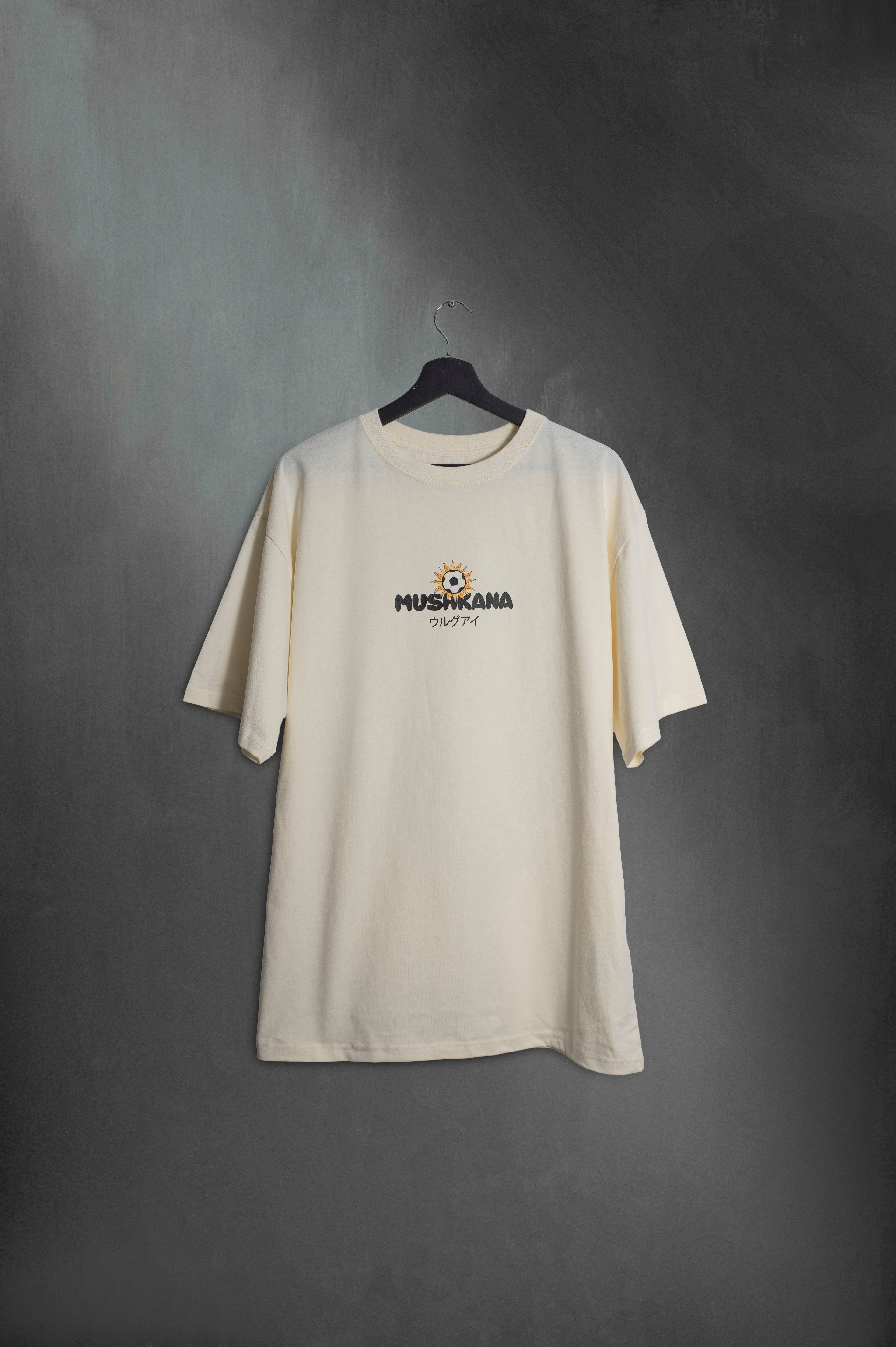 Remera Mundialito Oversized Vainilla