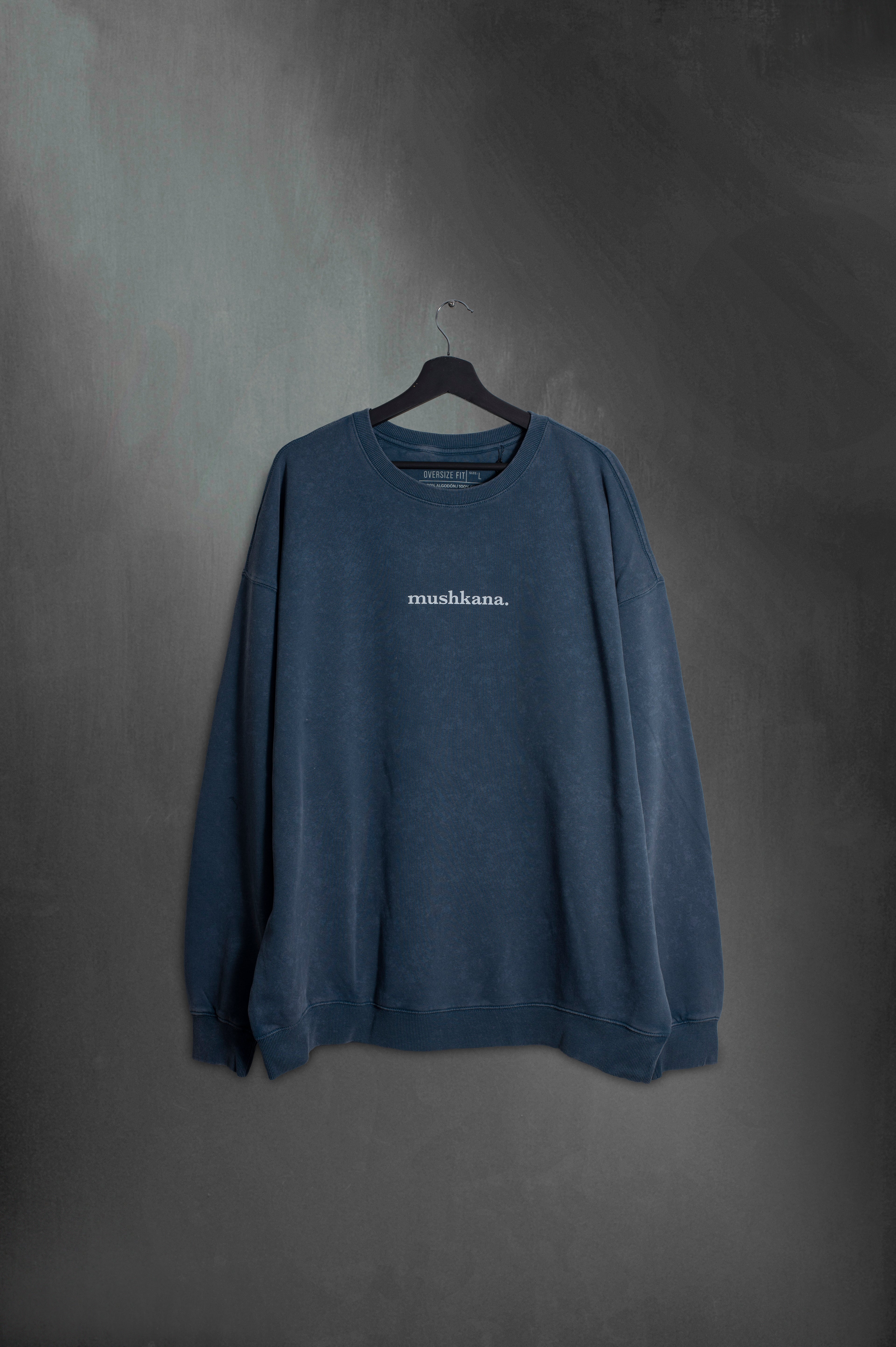 Crew Garra Charrúa Azul Lavado Oversized