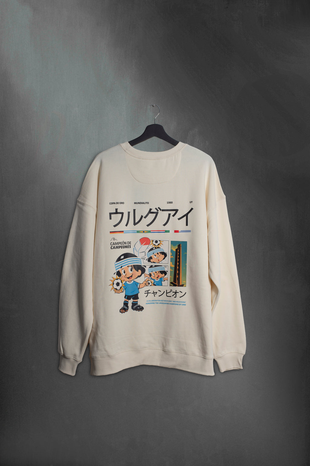 Buzo Mundialito Vainilla Oversized