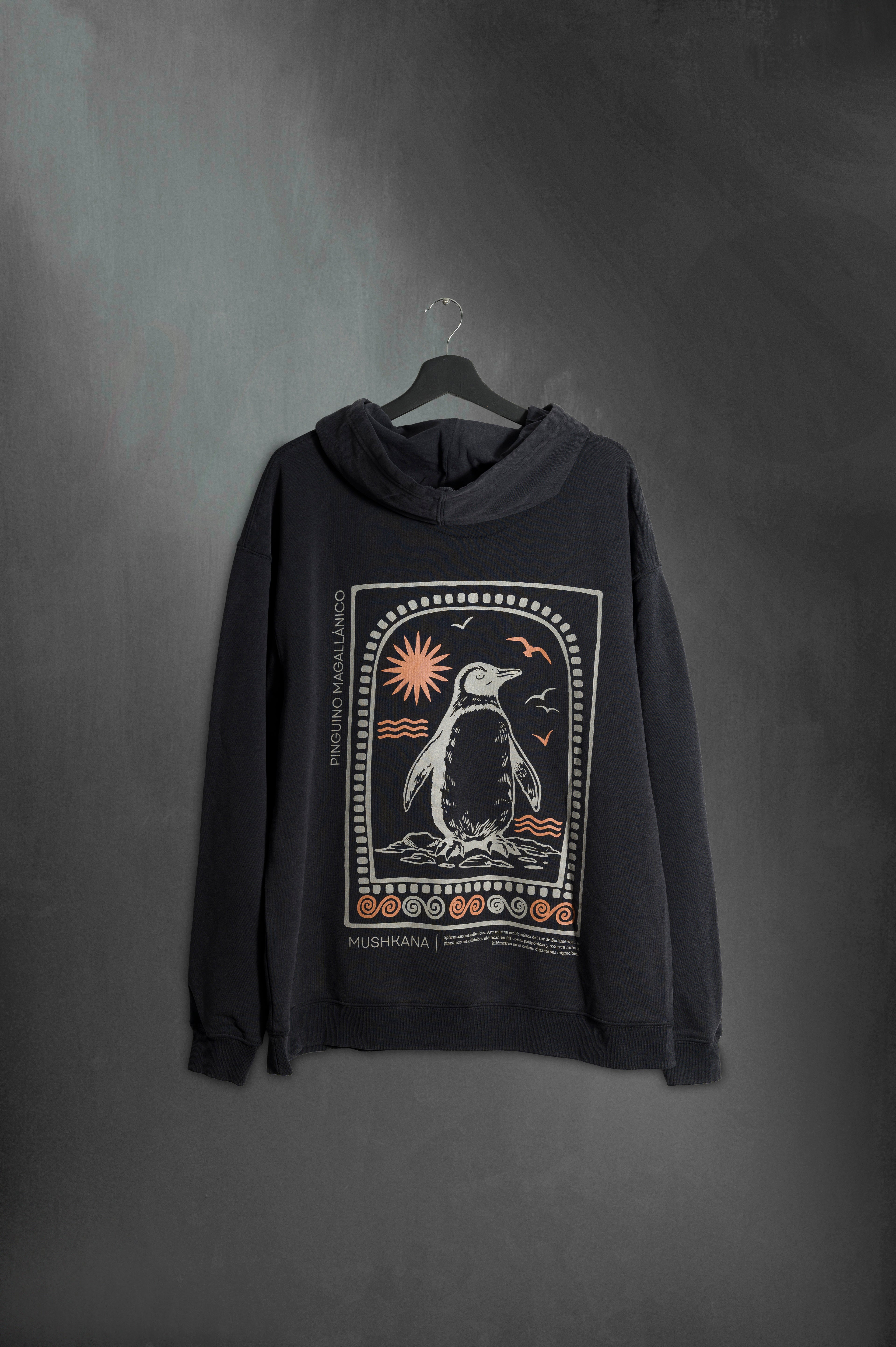 Hoodie Oversize Black Pingui