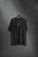 Remera Black Washed Oversize Austral