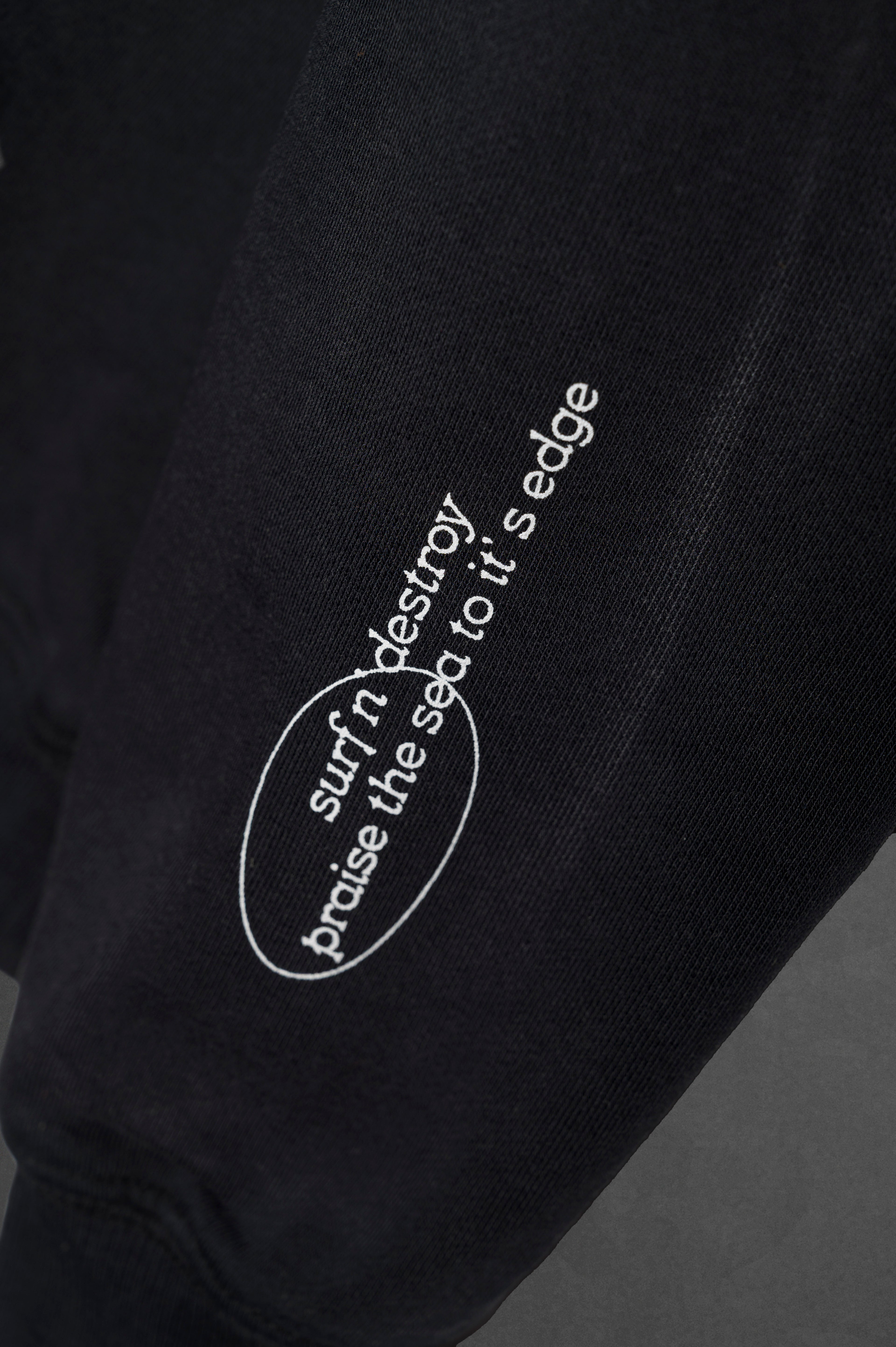 Hoodie Simplicity Black Washed
