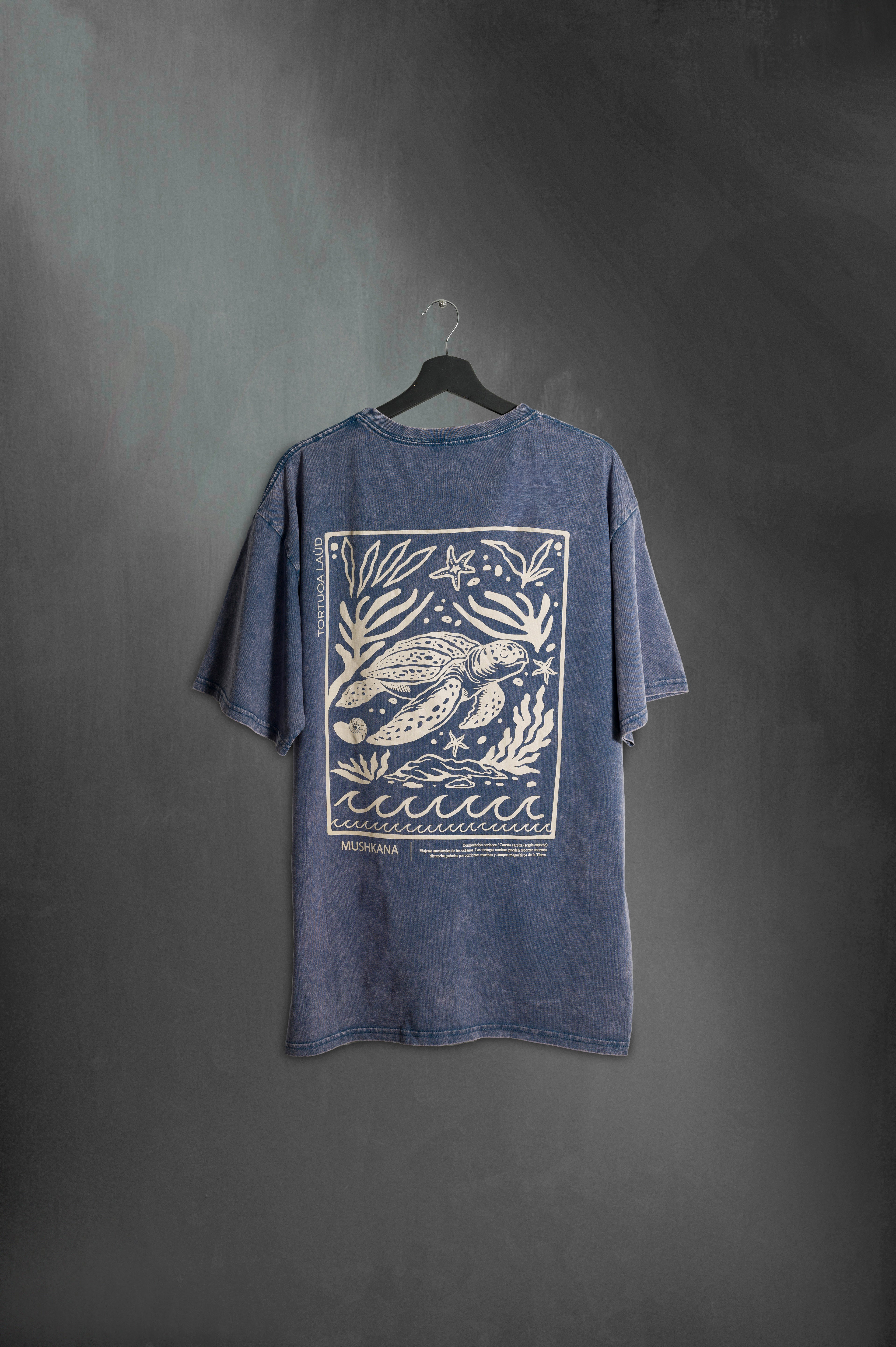 Remera Oversize Blue Washed Ladú