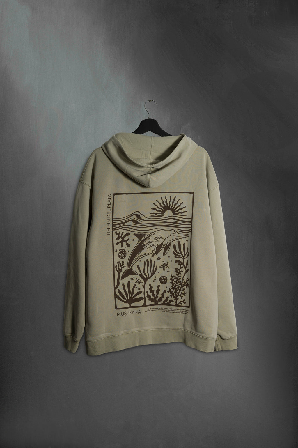 Hoodie Grey Oversize Delfin