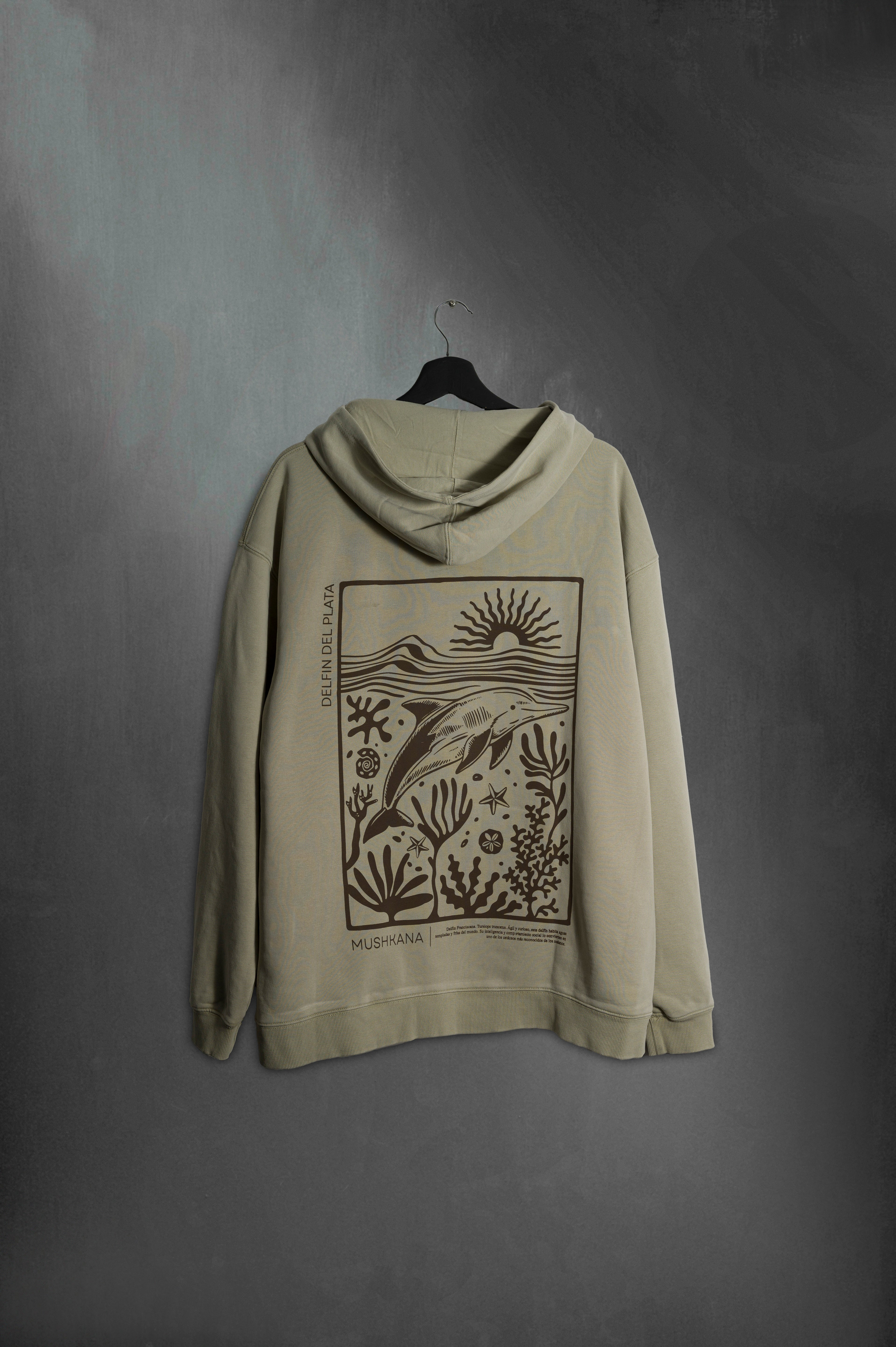 Hoodie Grey Oversize Delfin