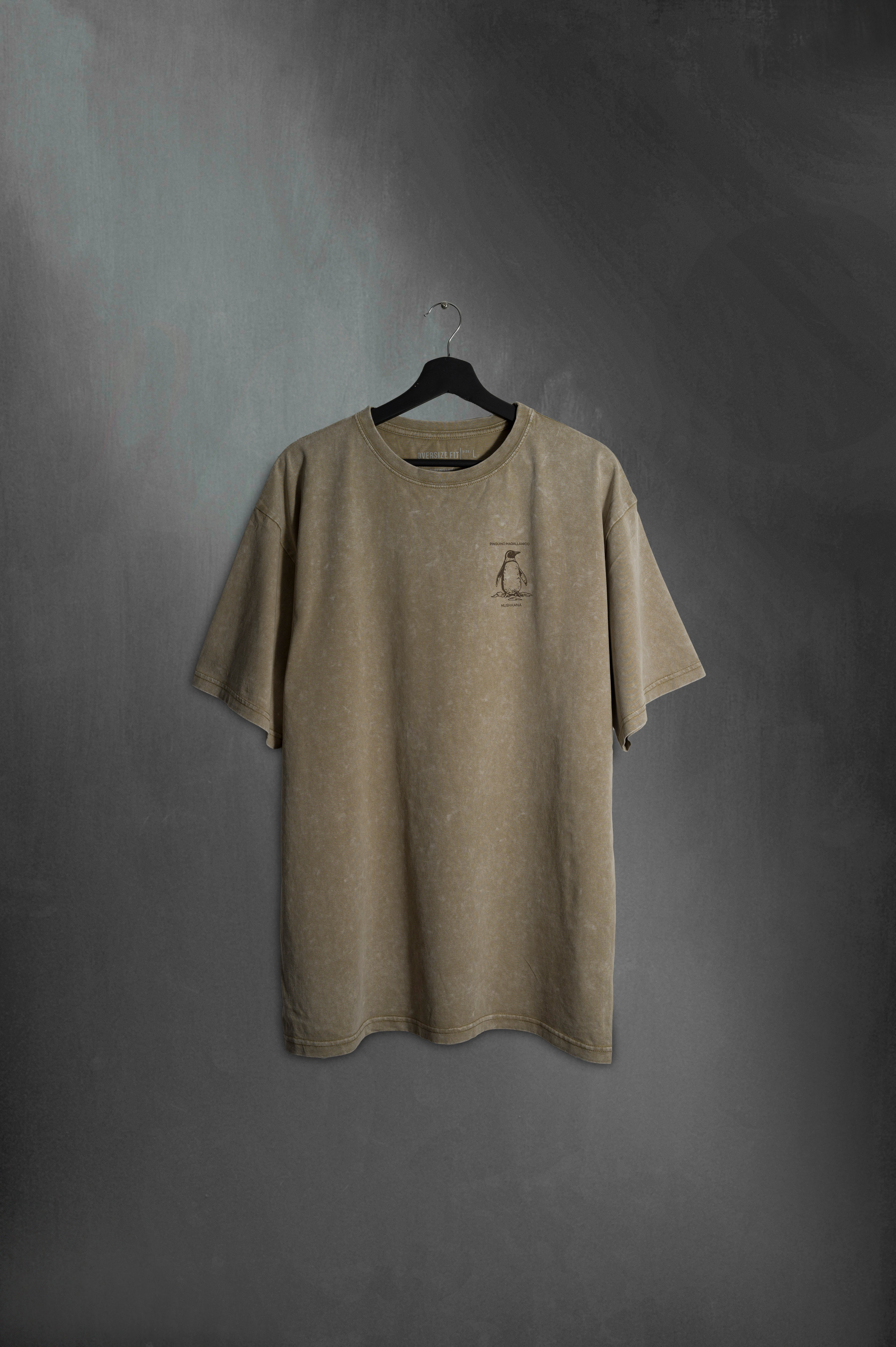 Remera Oversize Grey Washed Pingui