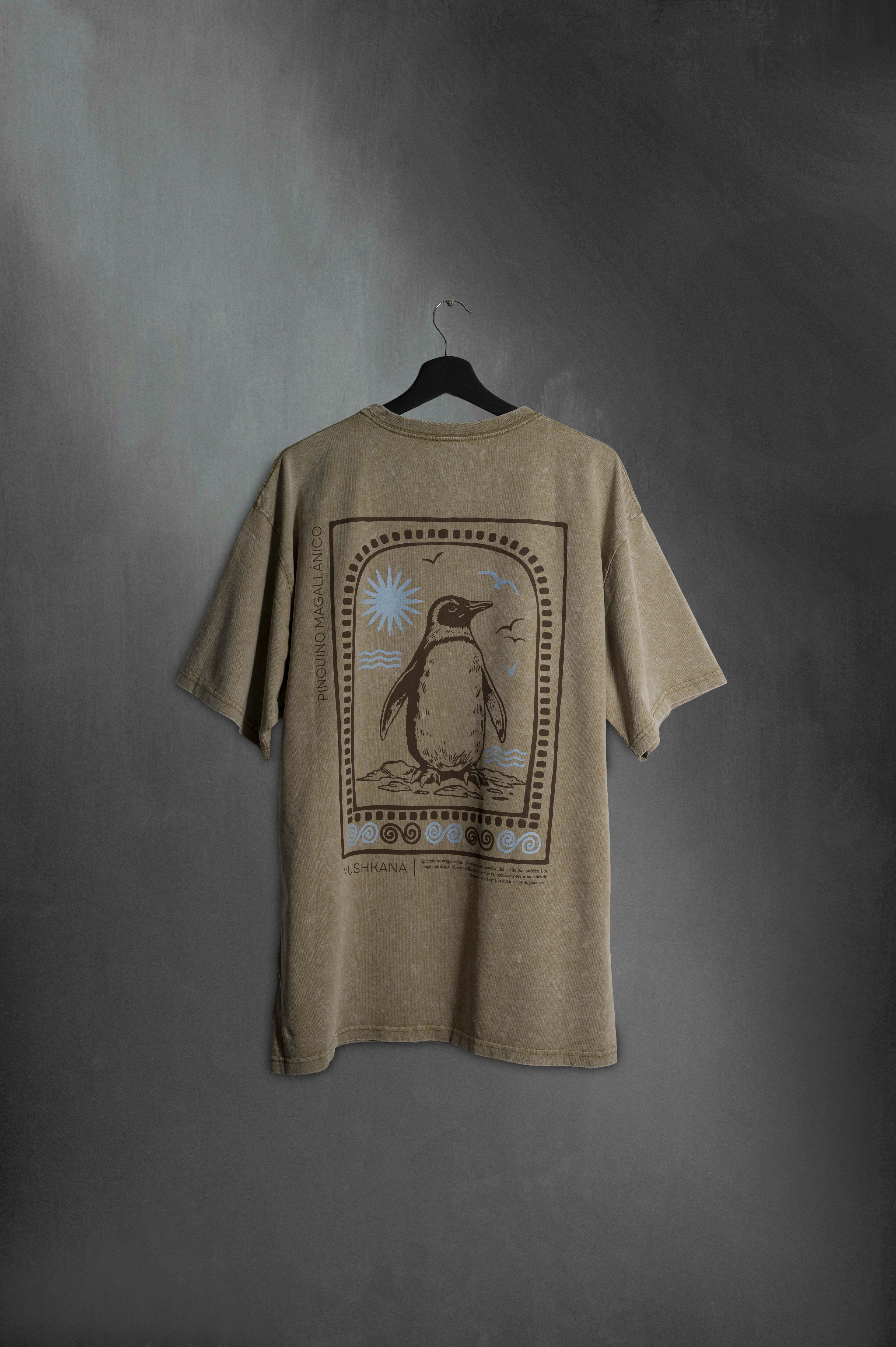 Remera Oversize Grey Washed Pingui
