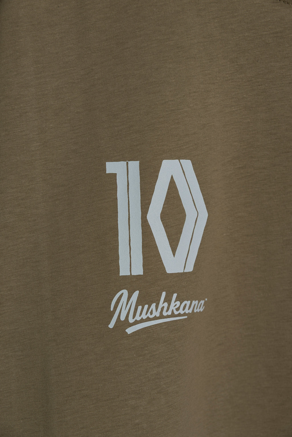Remera Khaki Classic Fit Mvd al Sur