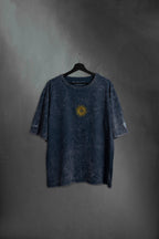 Remera Overbox Sol Azul Lavado