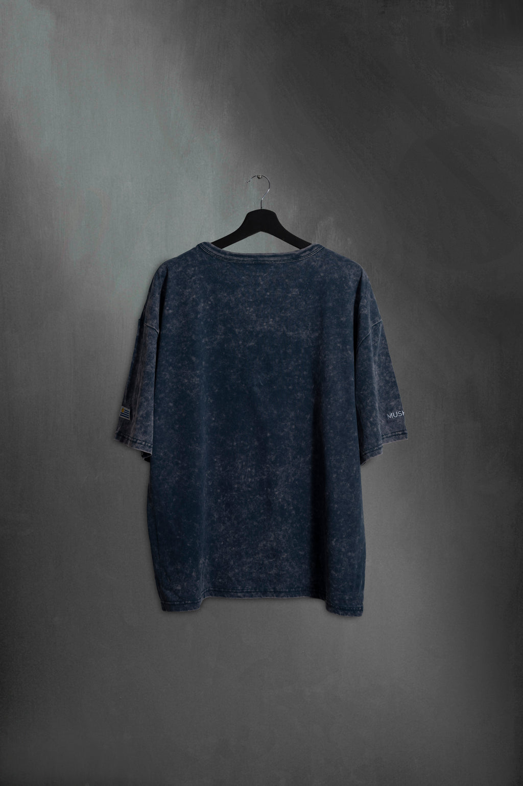 Remera Overbox Sol Azul Lavado