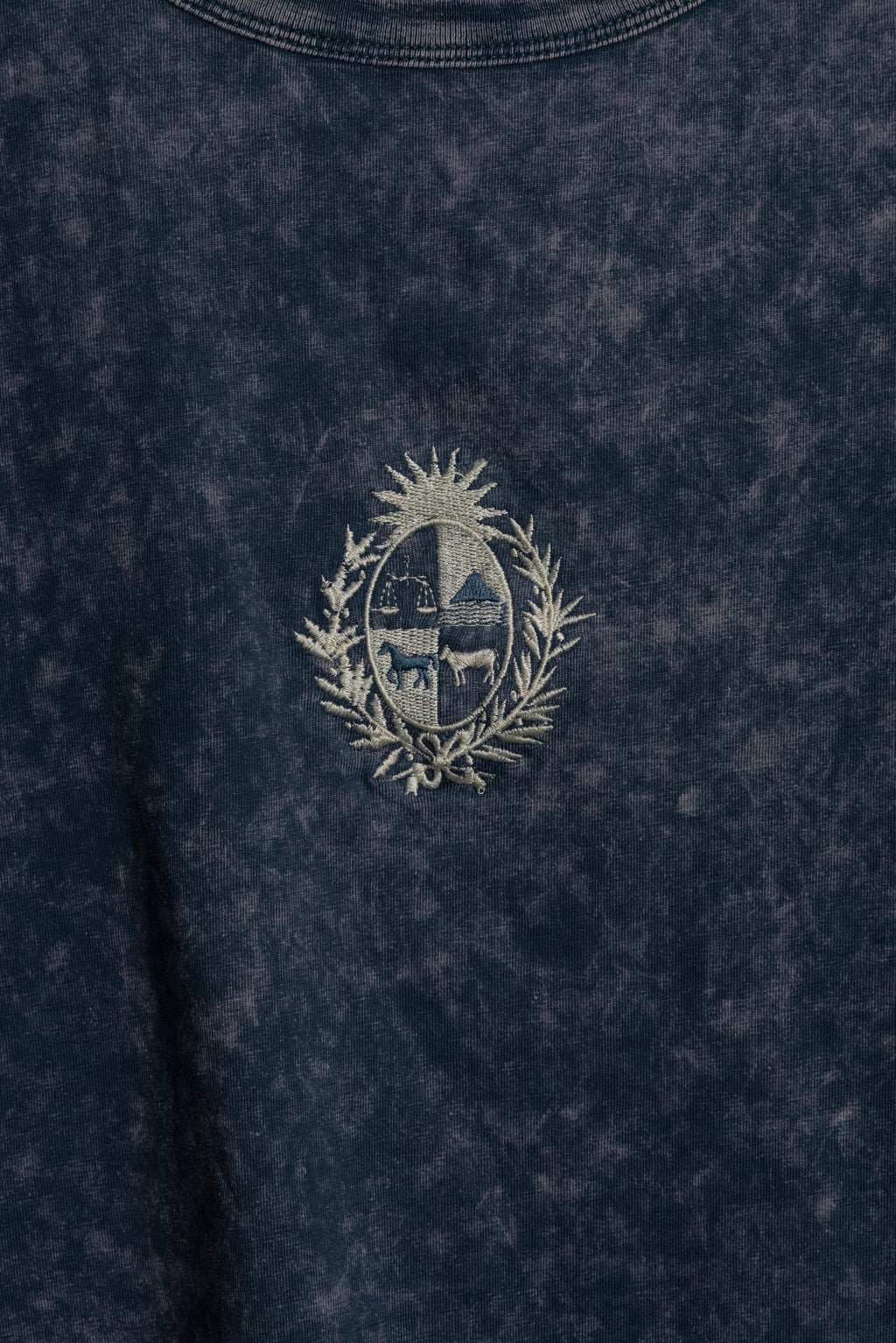 Remera Overbox Azul Escudo Uy