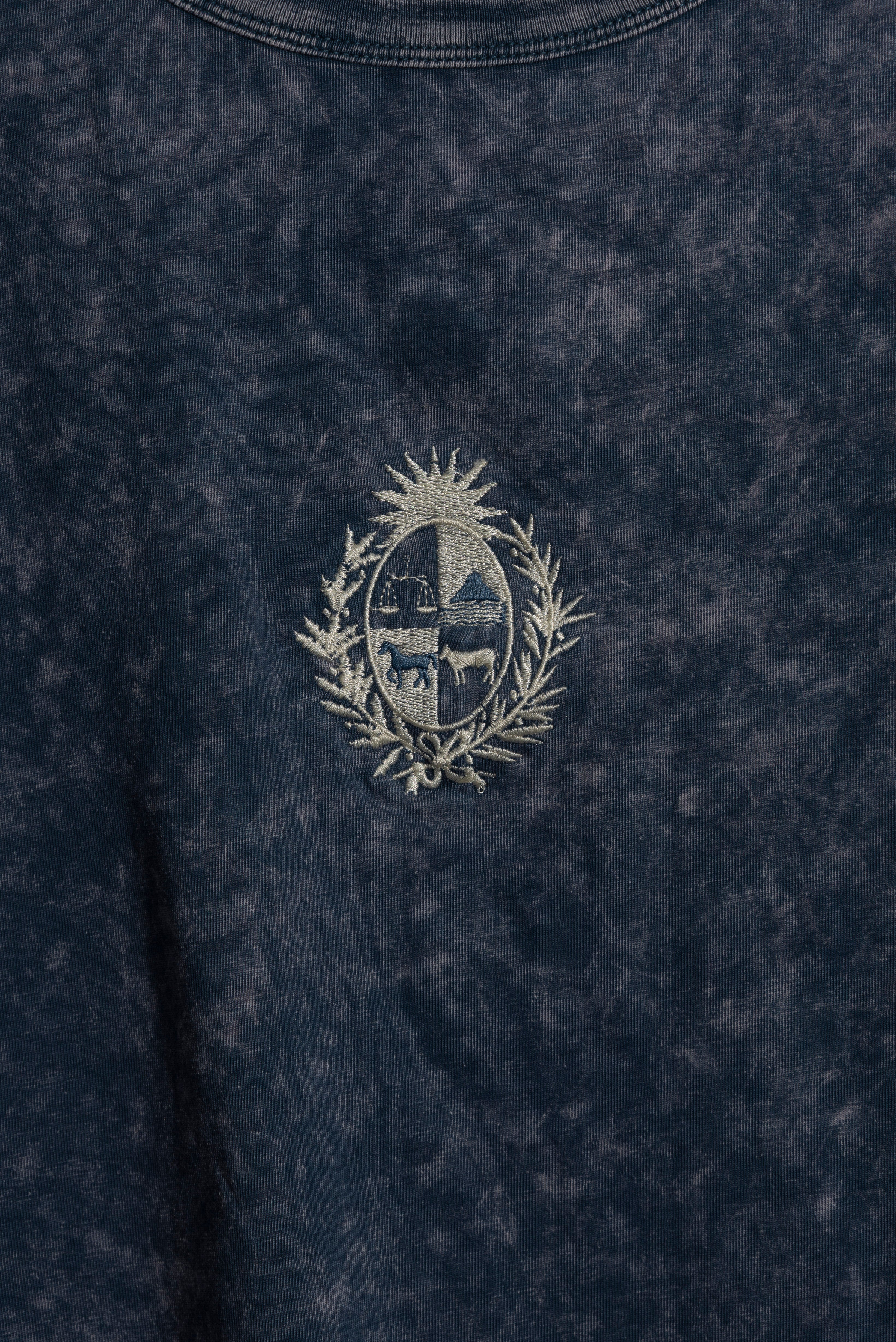 Remera Overbox Azul Escudo Uy