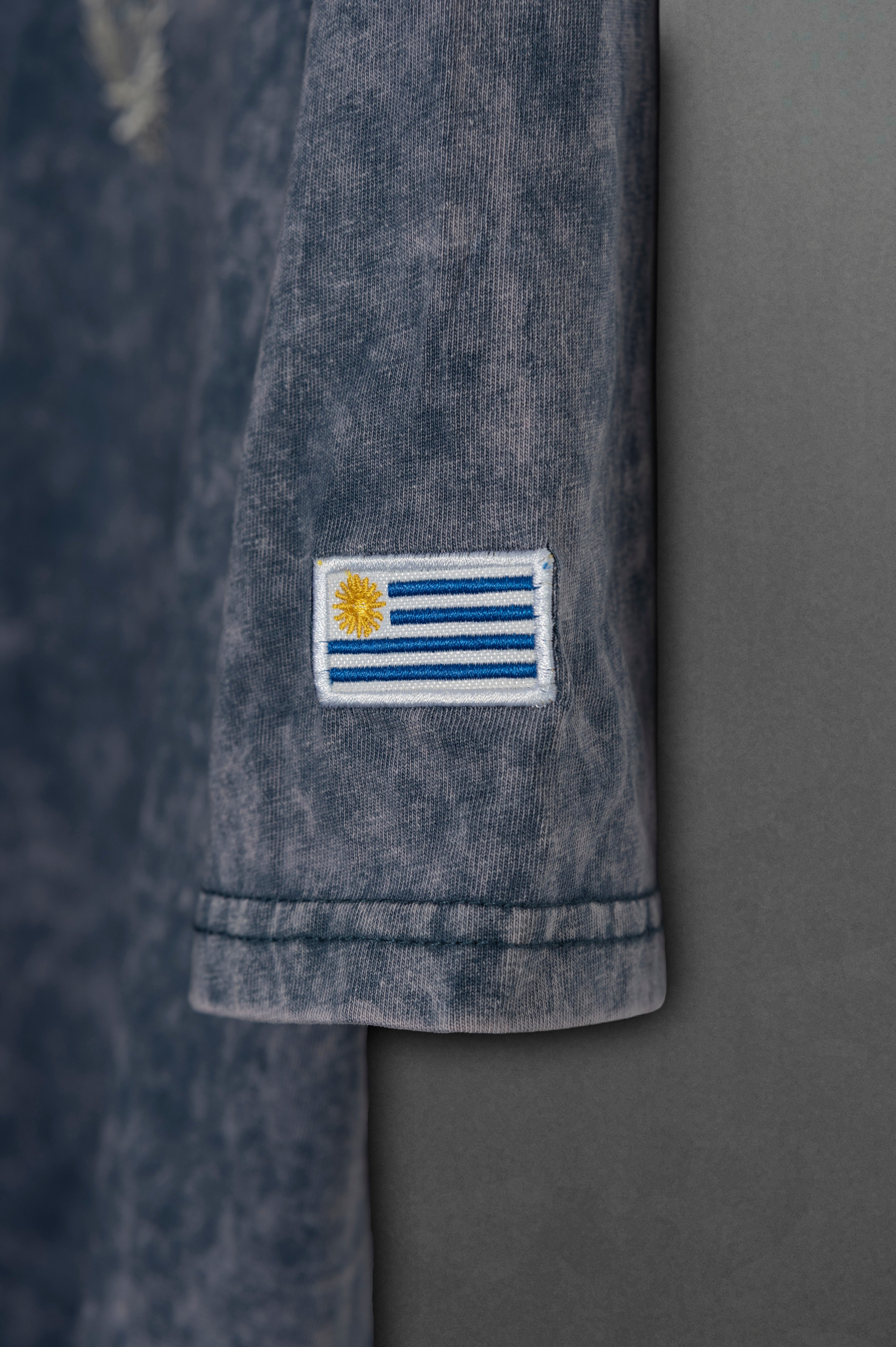 Remera Overbox Azul Escudo Uy