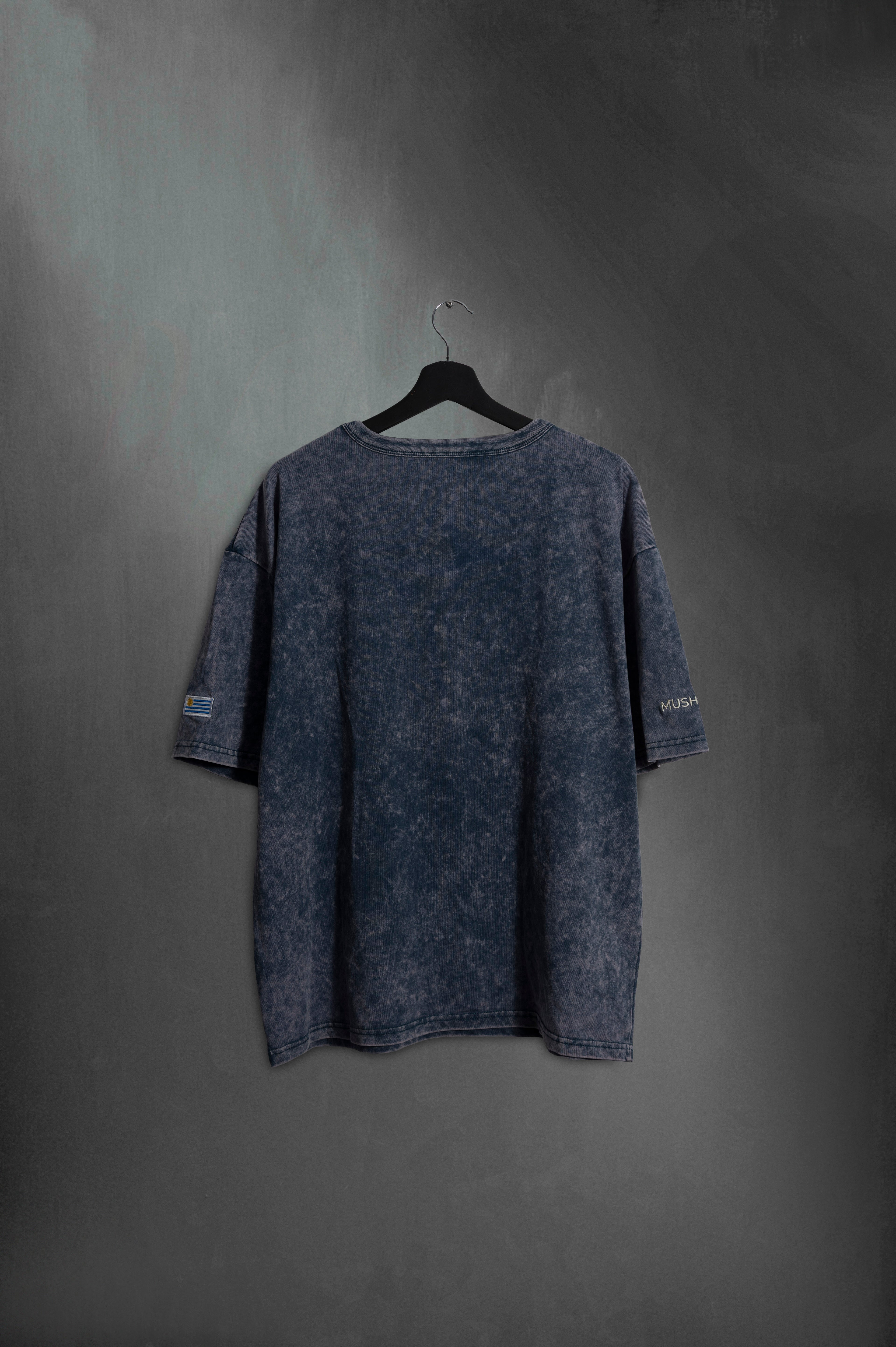 Remera Overbox Azul Escudo Uy