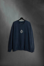 Buzo Azul Washed Escudo Uruguay