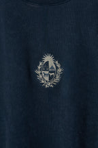 Buzo Azul Washed Escudo Uruguay