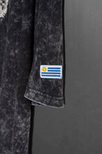 Remera Overbox Black Escudo Uy