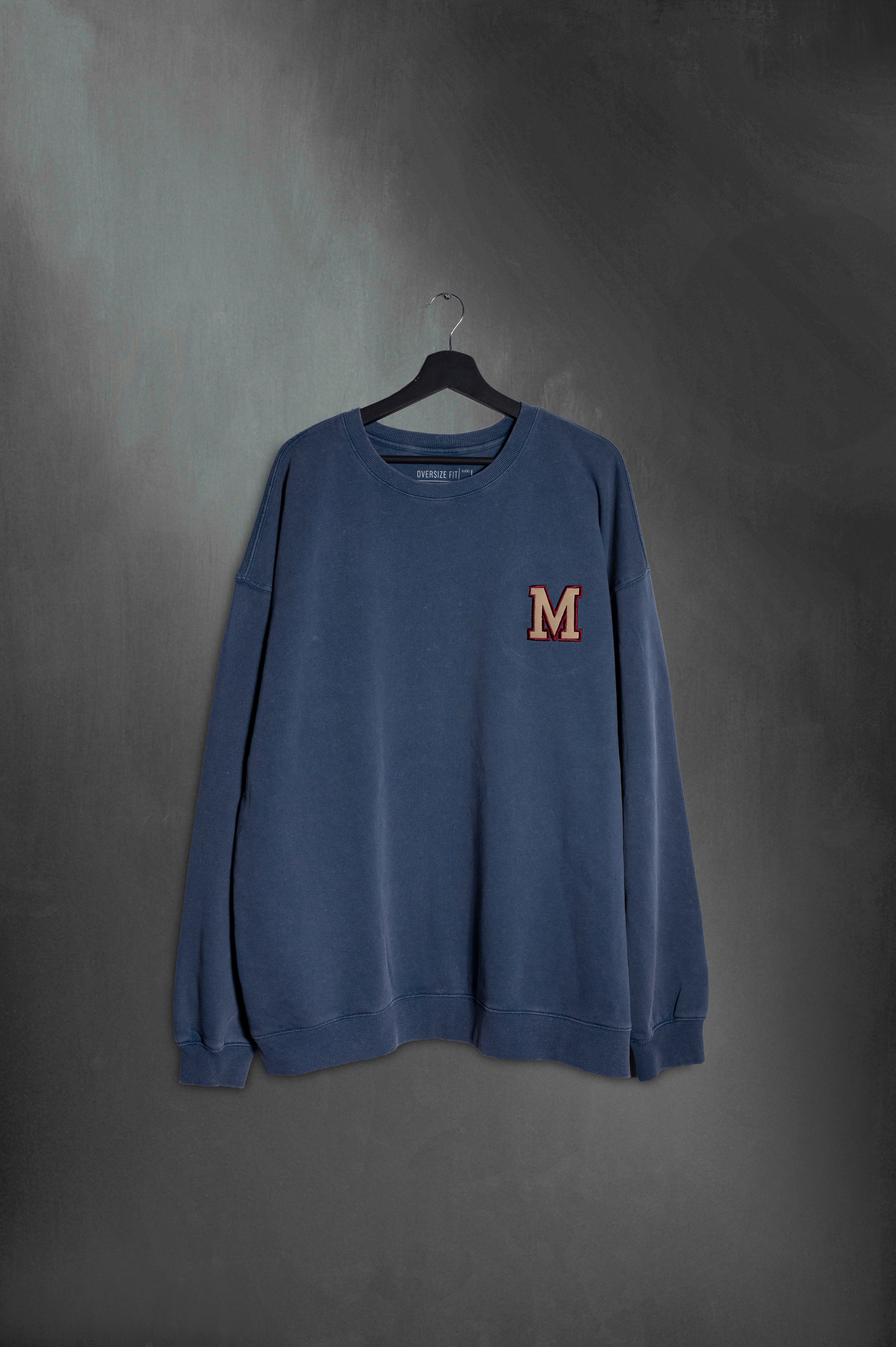 Buzo Azul Lavado Varsity M