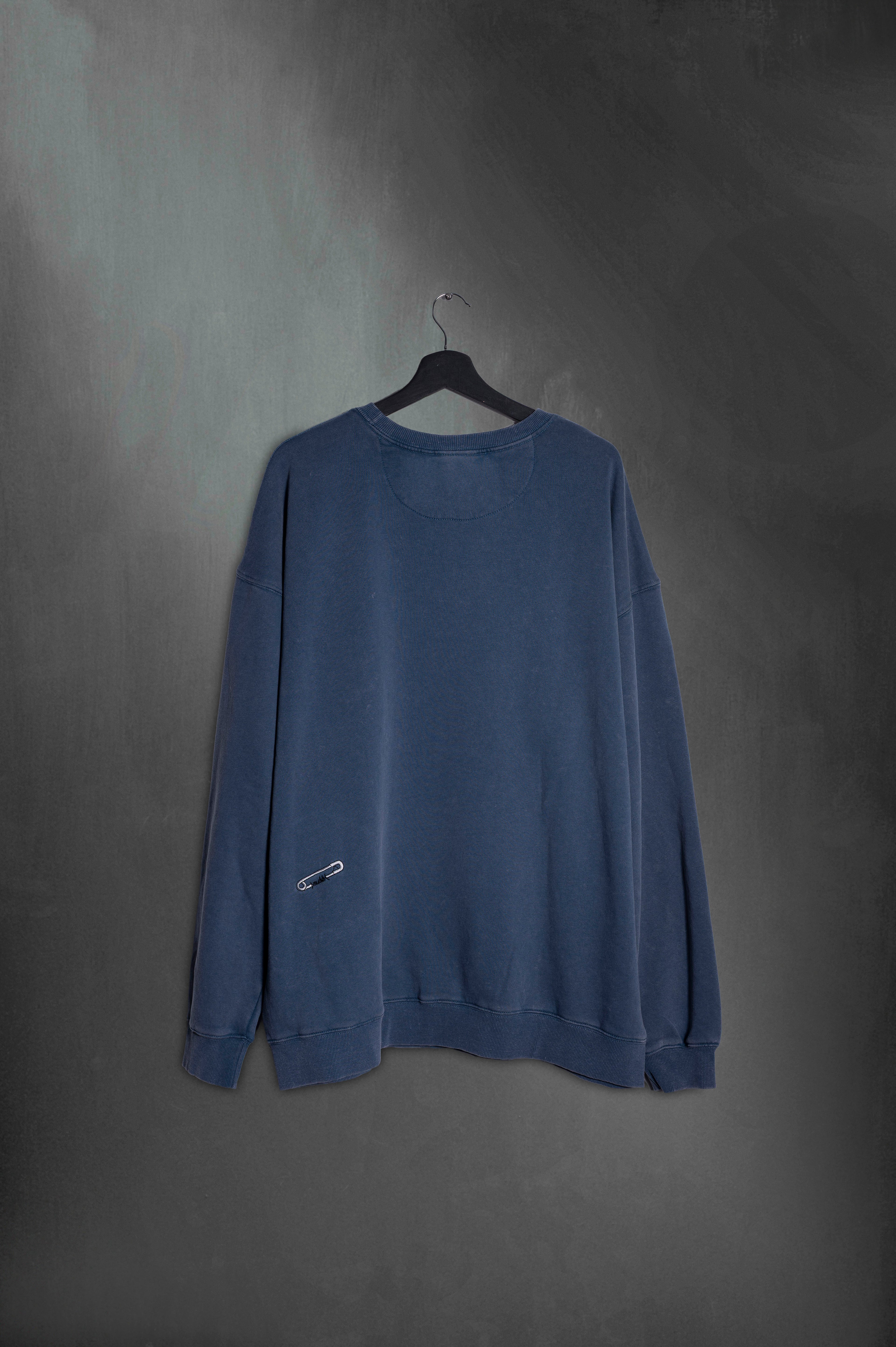 Buzo Azul Lavado Varsity M