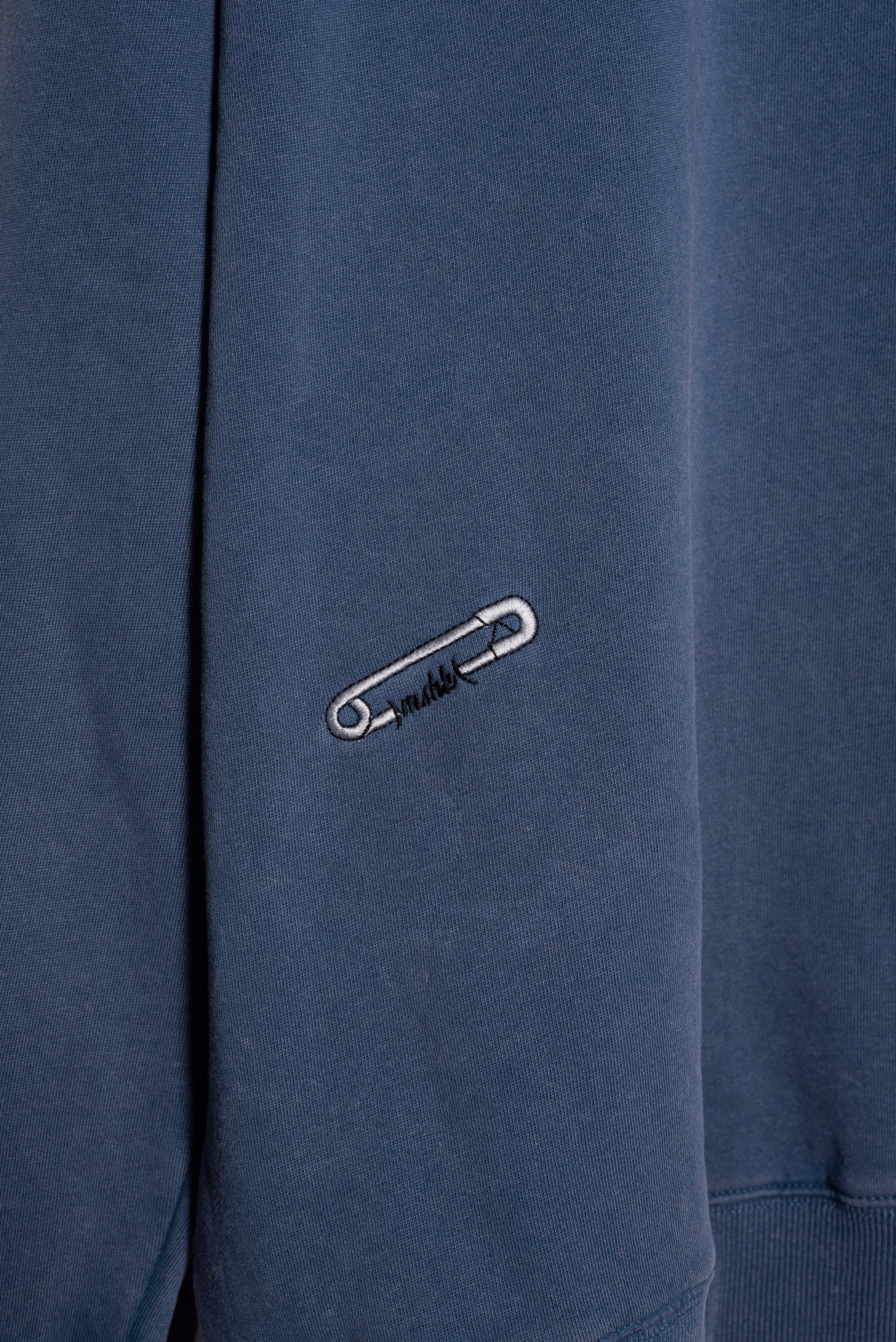 Buzo Azul Lavado Varsity M