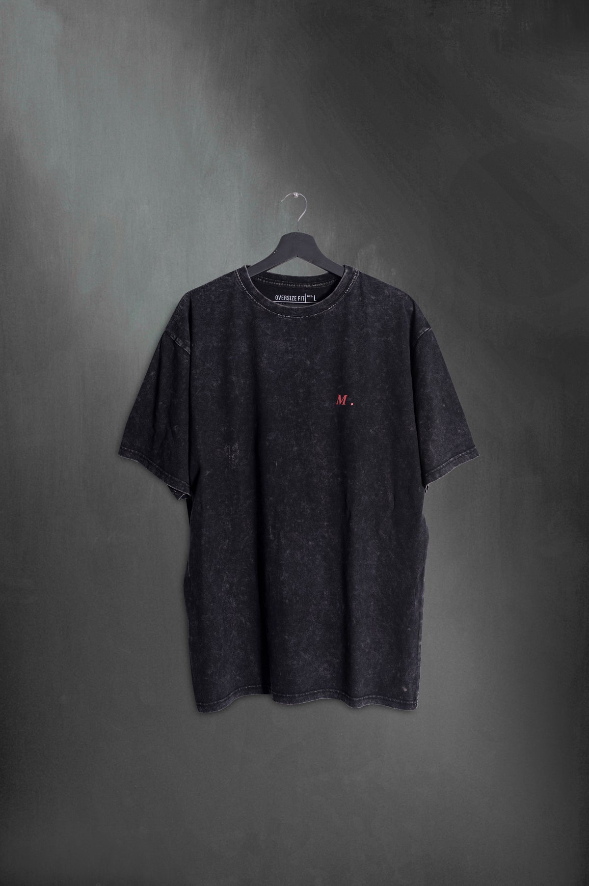 Remera Oversize Negra Washed Casa Pueblo