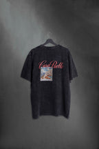 Remera Oversize Negra Washed Casa Pueblo