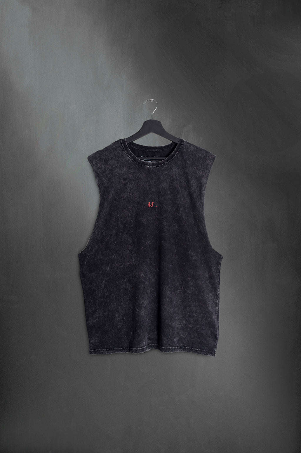 Musculosa Negra Washed Casa Pueblo