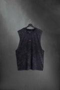 Musculosa Negra Washed Casa Pueblo