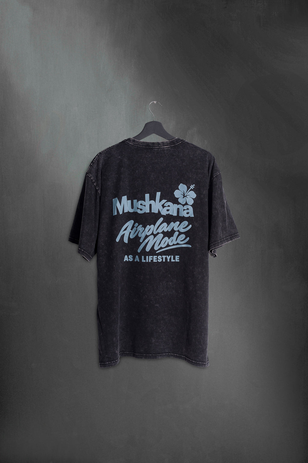 Remera Oversize Airplane Mode Negra