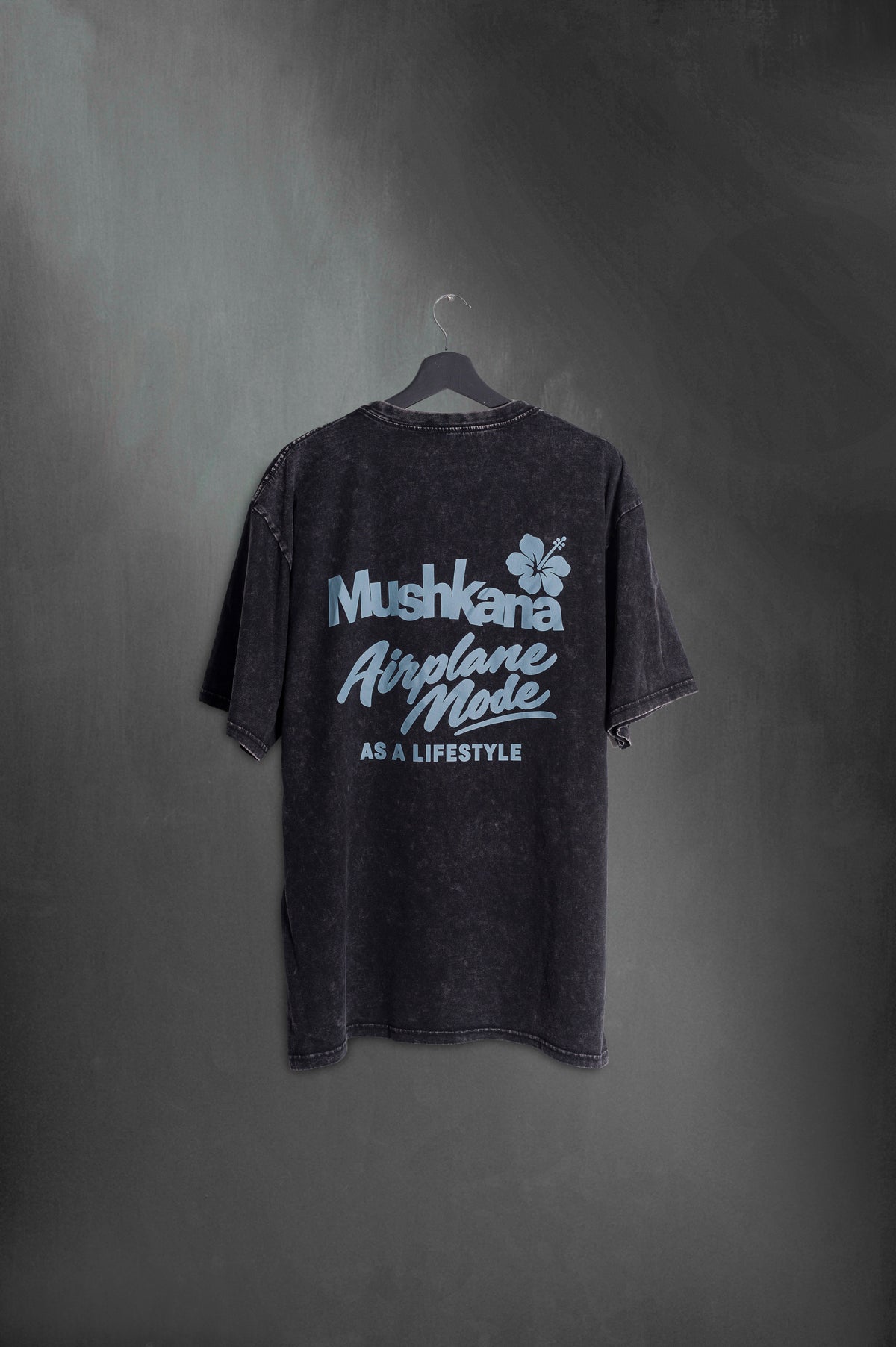 Remera Oversize Airplane Mode Negra
