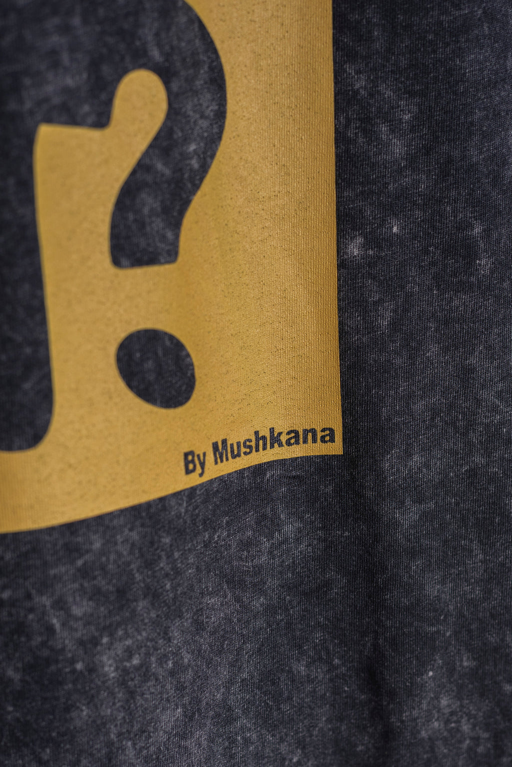 Remera Negra Washed Classic Why Not
