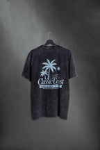 Remera Negra Washed Classic Coastal Club