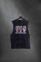 Musculosa Black Washed Amor de Verano