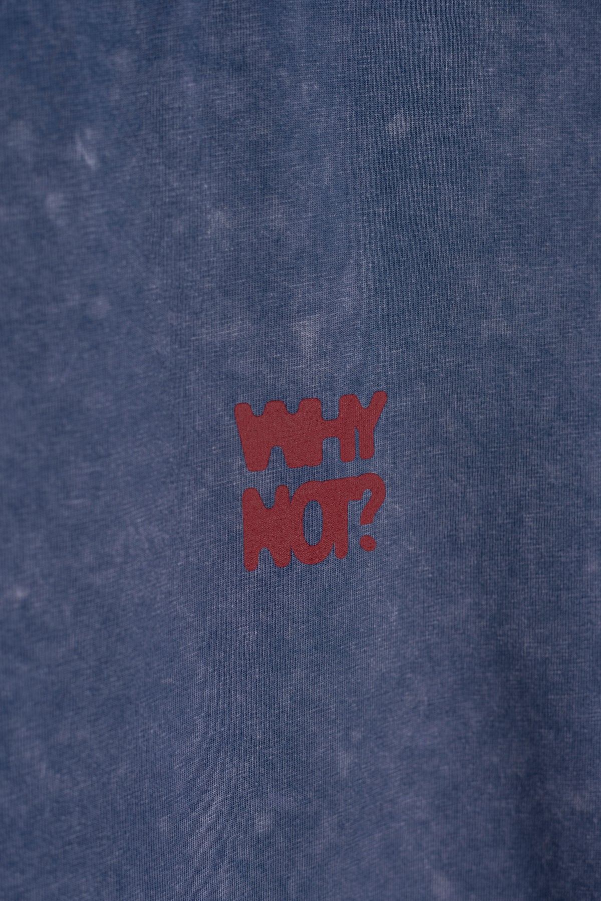 Remera Oversized Blue Washed Why Not